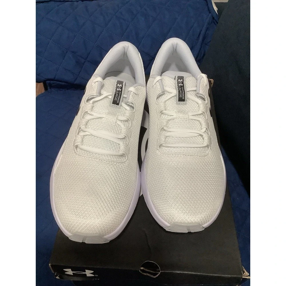 Under Armour Mens Charged Surge 4 3027000-100 White Running Shoes Sneakers 13